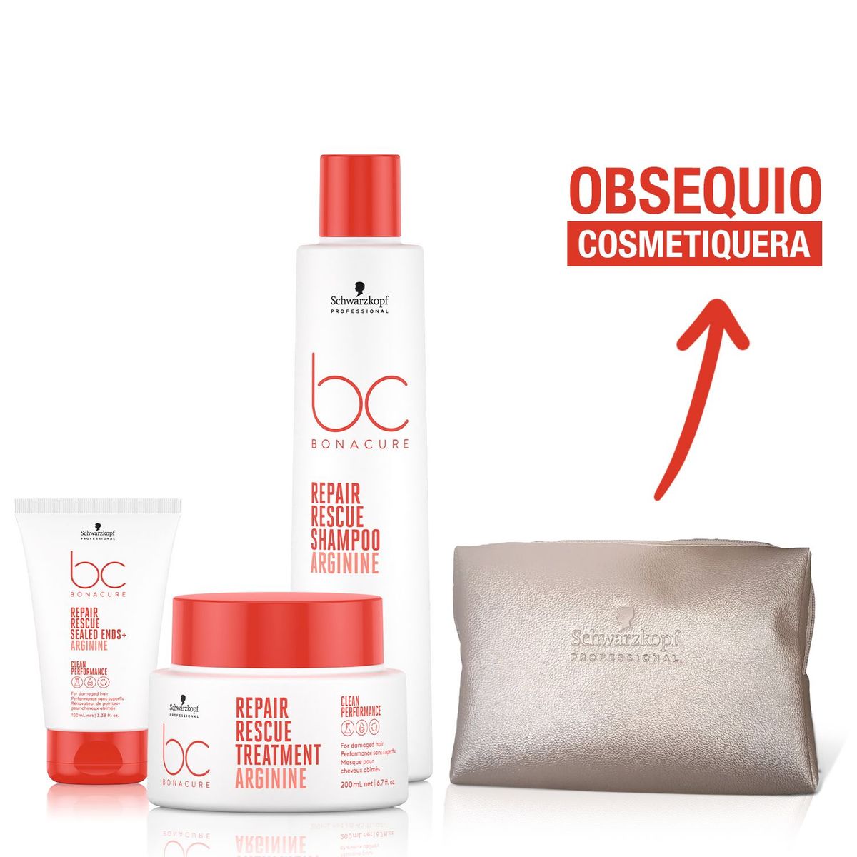 BONACURE BY SCHWARZKOPF - Tratamiento capilar Repair Rescue Bonacure By Schwarzkopf Incluye: 4 productos