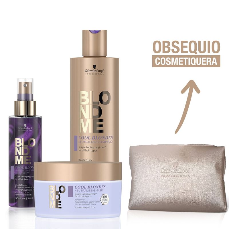 BLONDME - Tratamiento capilar Cool Blondme Incluye: 4 productos