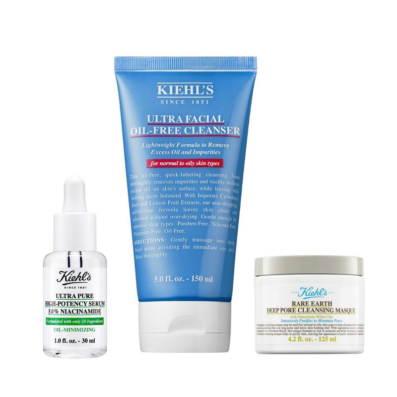 KIEHLS - Set de tratamientos facial Adiós poros y oleosidad Kiehls Incluye: 3 productos