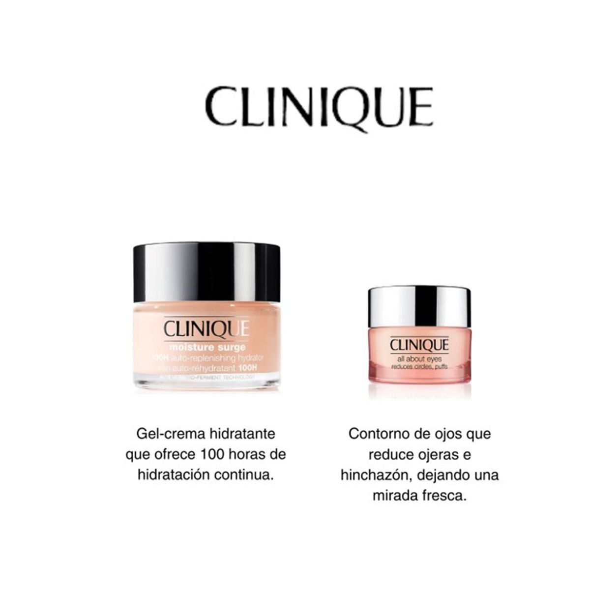 CLINIQUE - Edición exclusiva Online: Kit Clinique Moisture Surge, Limpieza & Maquillaje Incluye: 6 Productos + Cosmetiquera