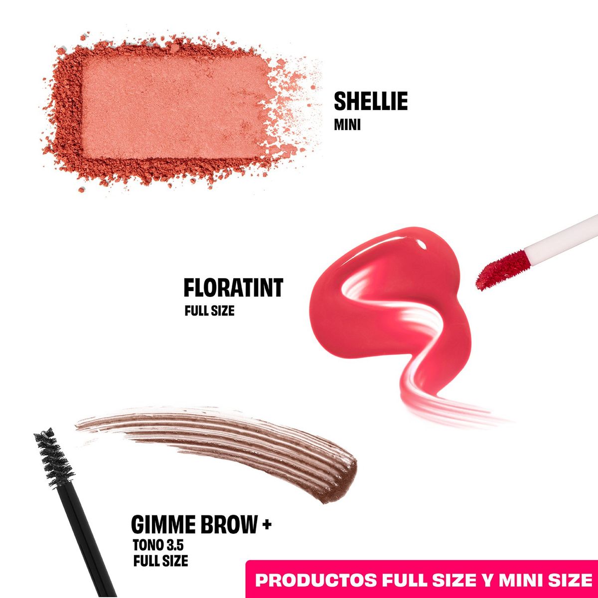 BENEFIT - Kit pestañina + rubor + labial + caja obsequio Benefit Regalo para mamá Radiante