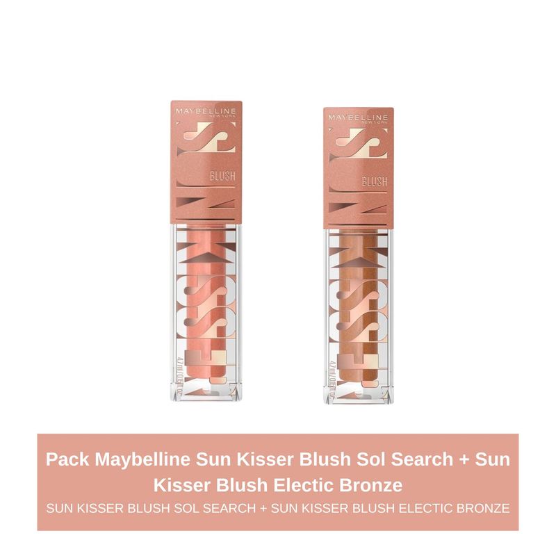 MAYBELLINE - Pack Maybelline Sun Kisser Blush Sol Search + Sun Kisser Blush Electic Bronze