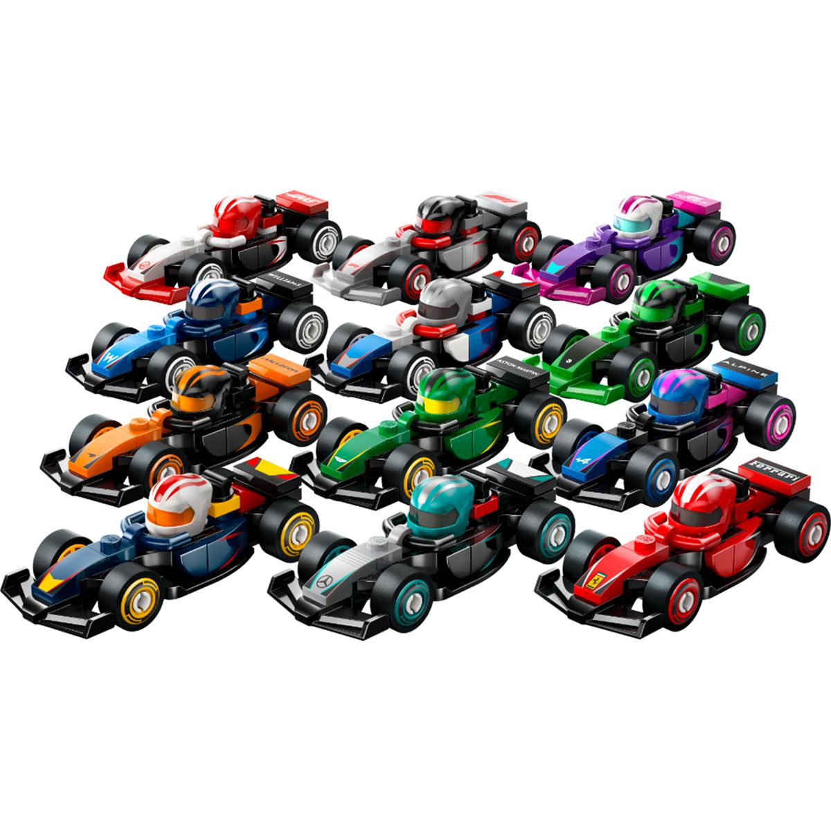 LEGO - LEGO: Combo Mini Carro F1 coleccionable x 3 unidades