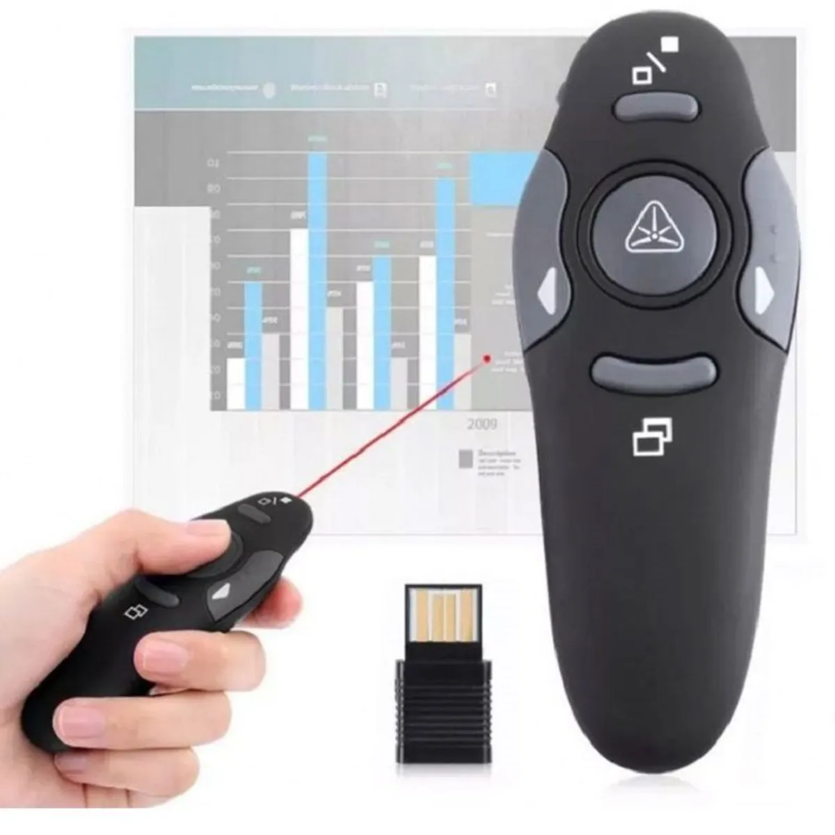 GENERICO - Puntero Láser Presentador De Diapositivas Inalambrico