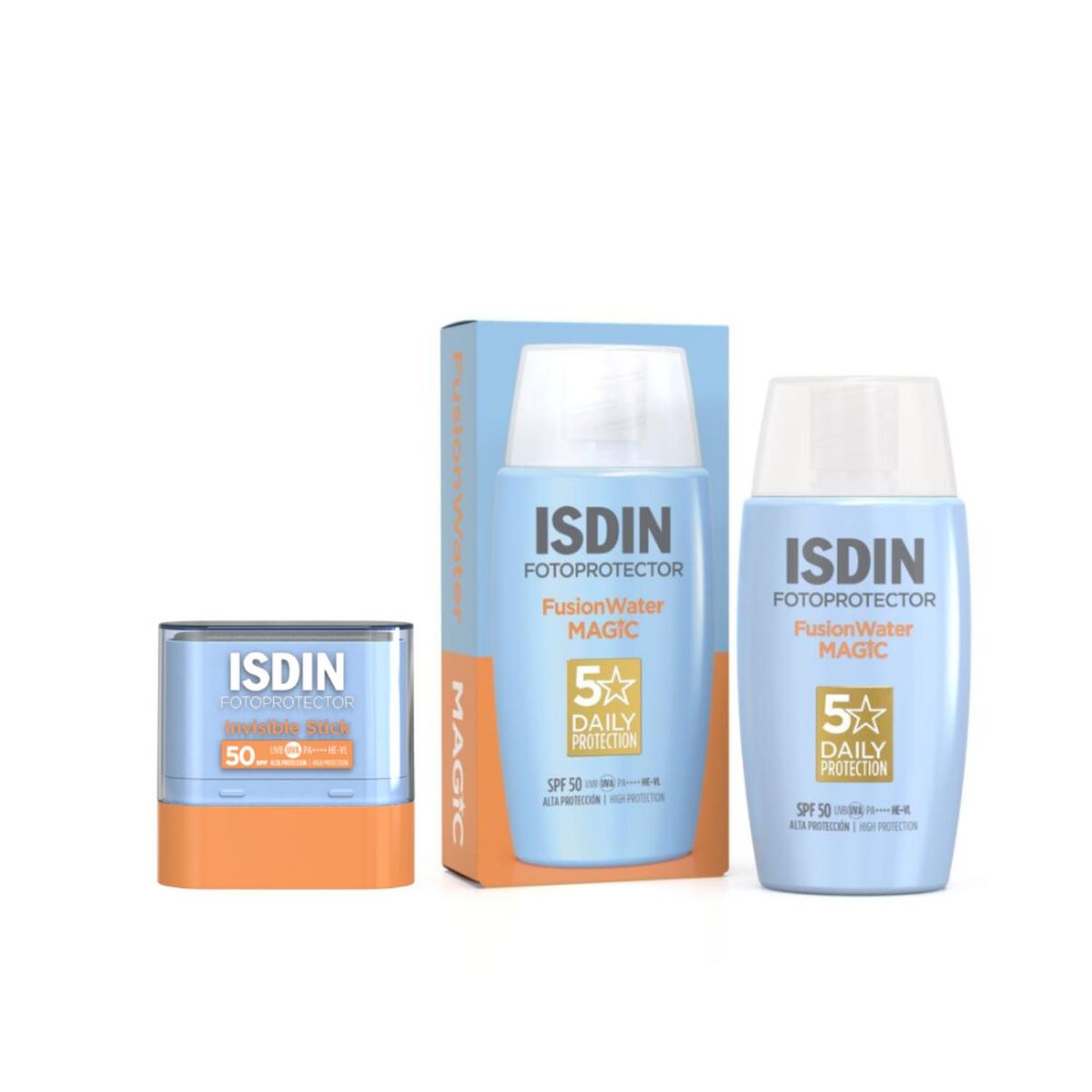 ISDIN - Pack Fotoprotector Isdin Stick Zonas Sensibles 30Ml + Fotoprotector Isdin Fusion Water Magic