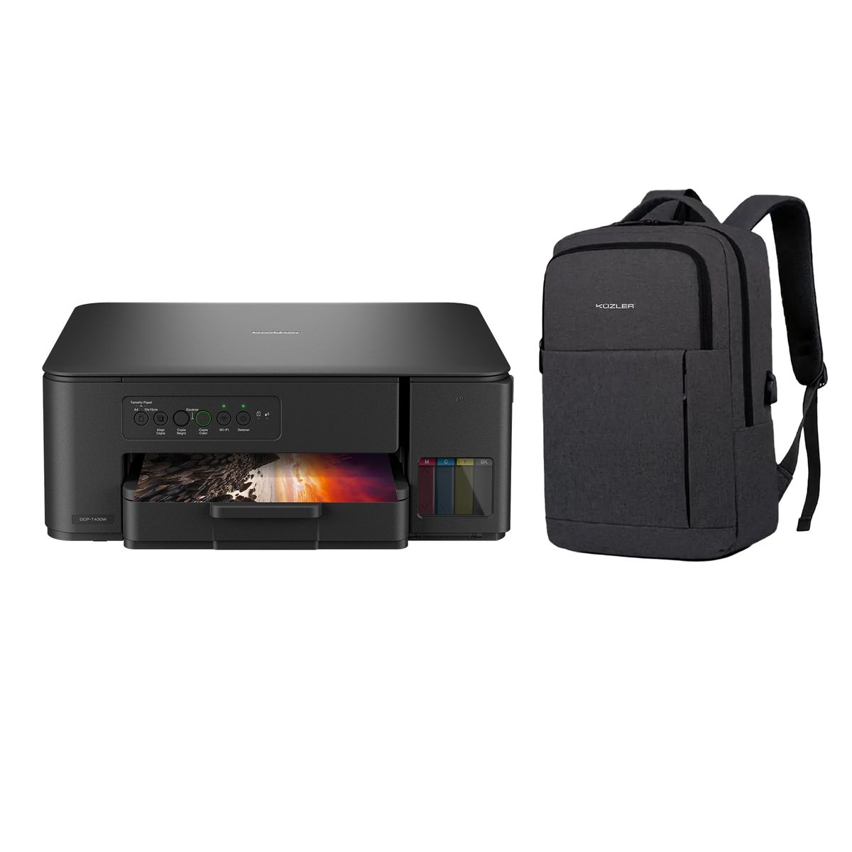 Brother - Impresora Brother DCPT430W + Mochila Kuzler
