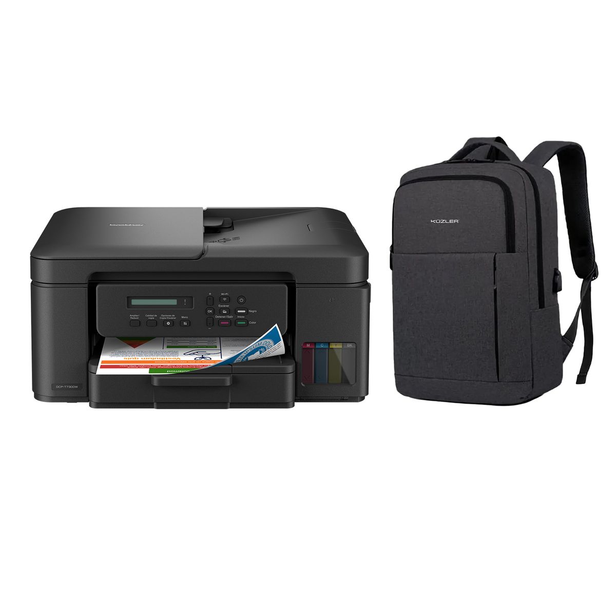 BROTHER - Impresora Brother DCPT730DW + Mochila Kuzler