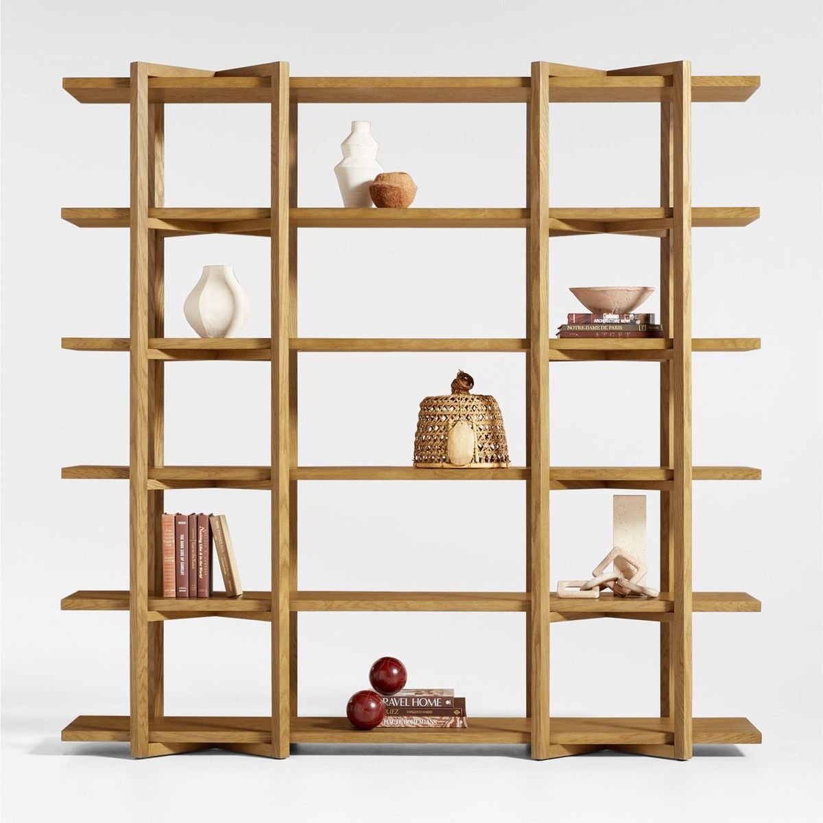 CRATE & BARREL - Librero Thomas 6 Repisas