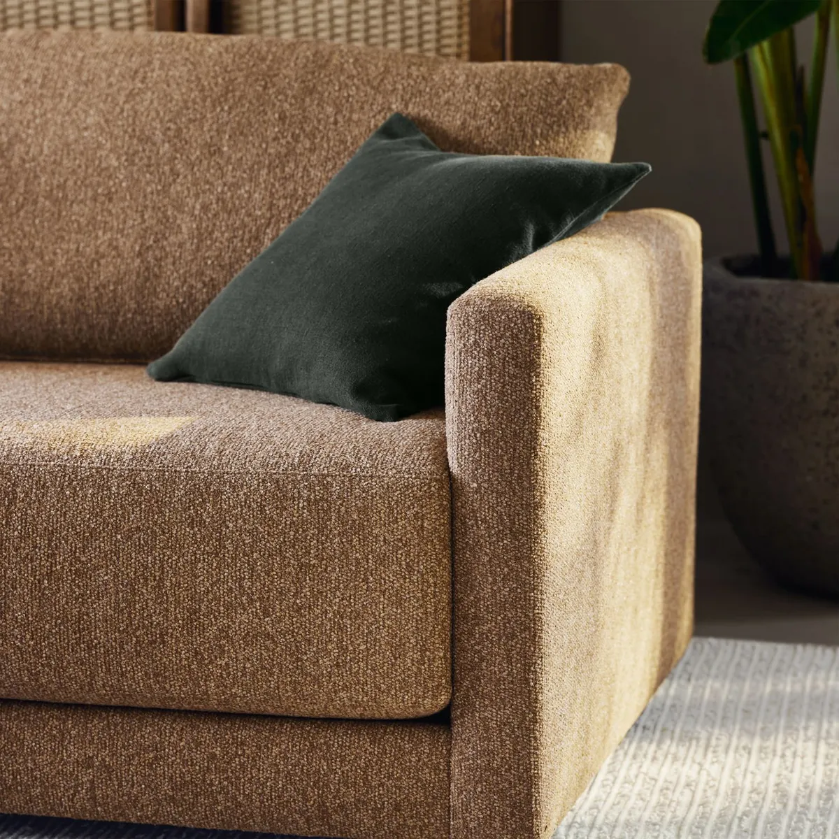 CRATE & BARREL - Seccional Gather Chaise Lounge 5 Cuerpos Izquierdo