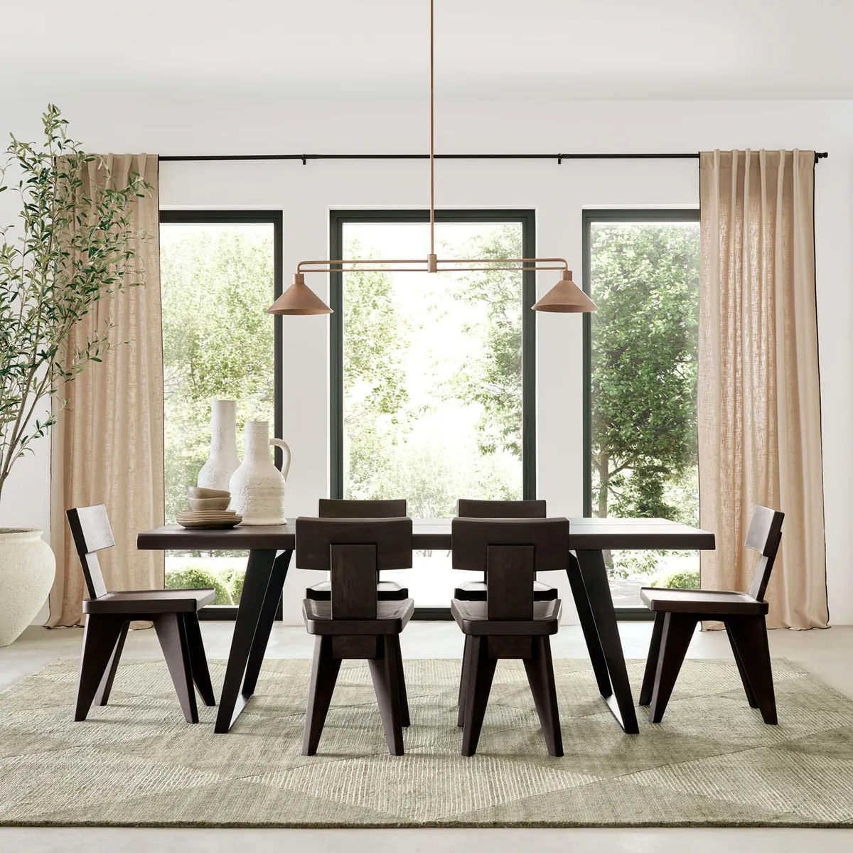 CRATE & BARREL - Mesa de Comedor Yukon (6 Puestos)