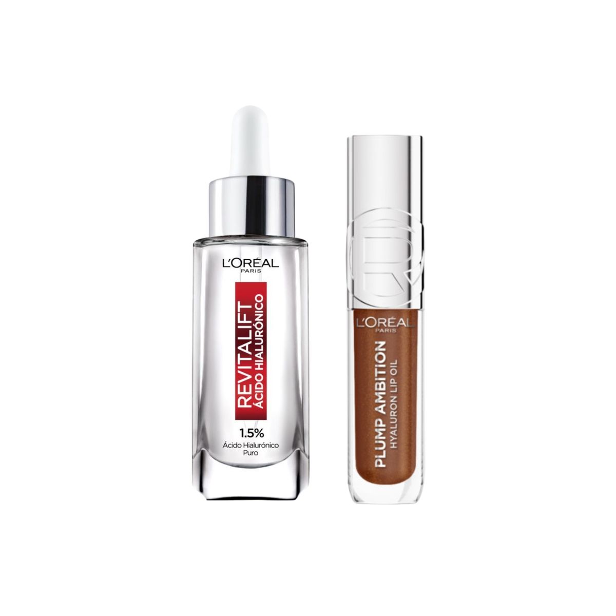 LOREAL PARIS - Set Clean Look: Serum Revitalift + Gloss Plump Ambition