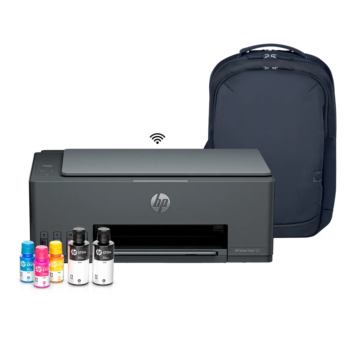 HP - Impresora HP Smart Tank 581 + Mochila HP