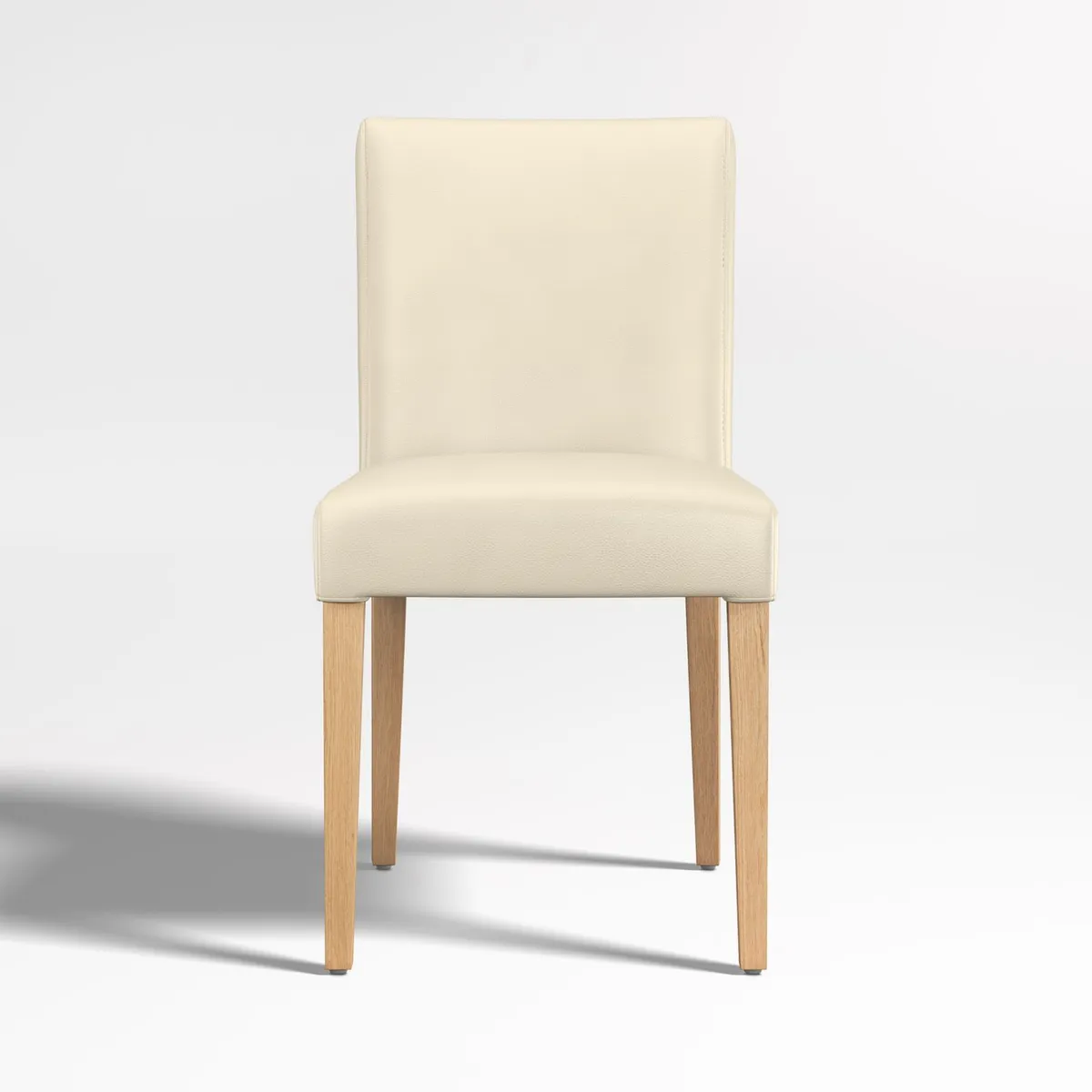 CRATE & BARREL - Set x 6 Sillas De Comedor Lowe Cuero Crema