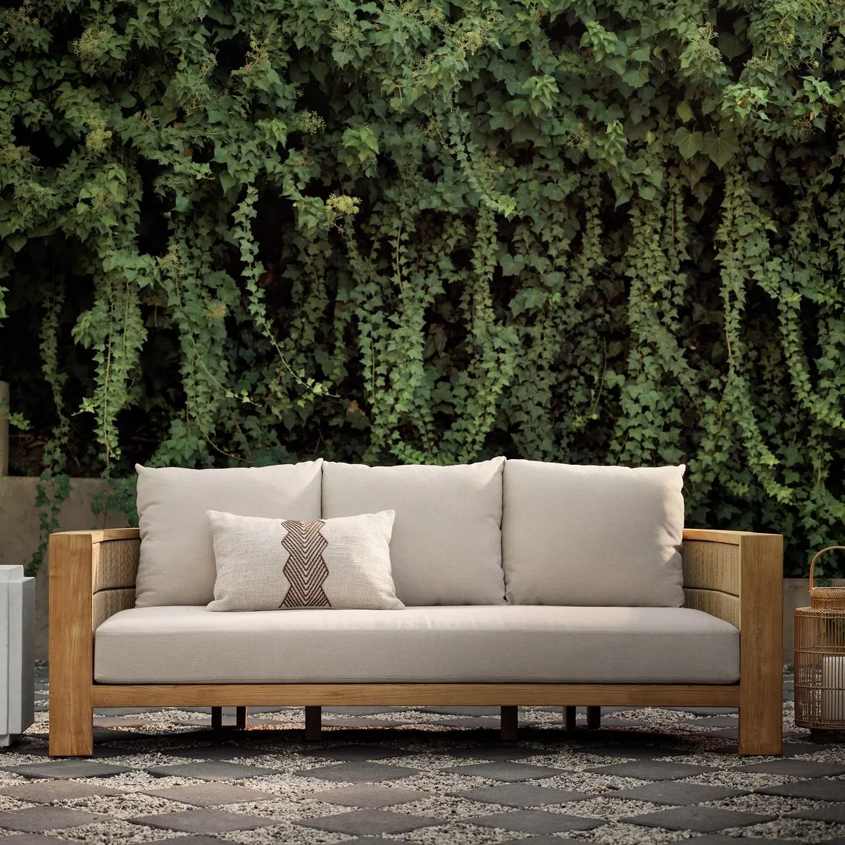 CRATE & BARREL - Sofá Bali Para Terraza
