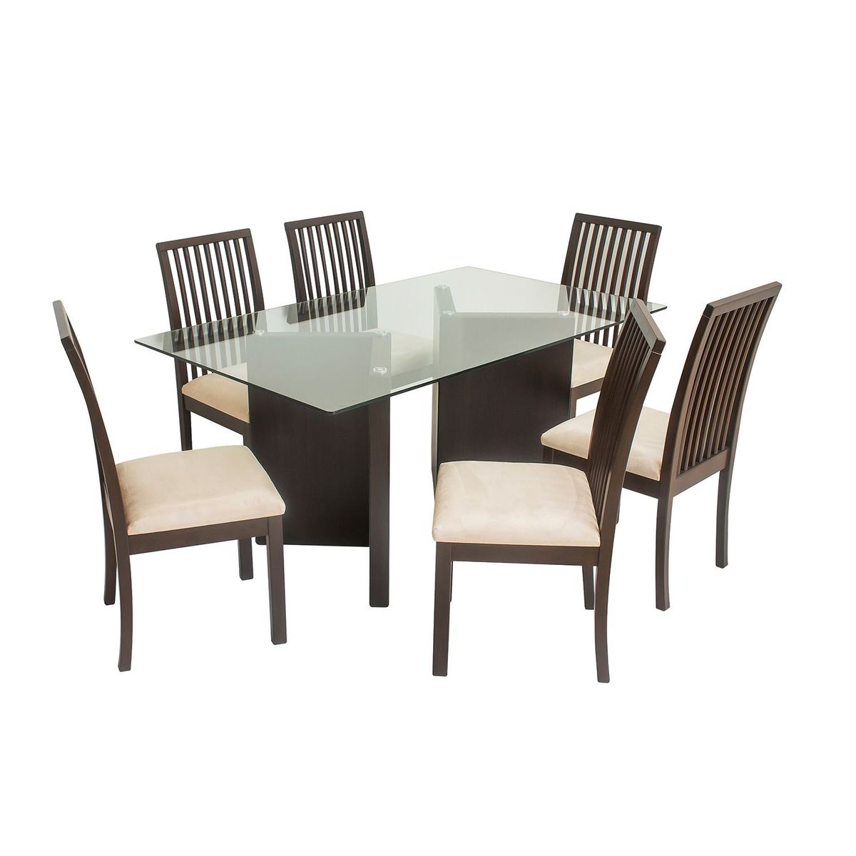 MICA - Juego de Comedor Triana con 6 Sillas