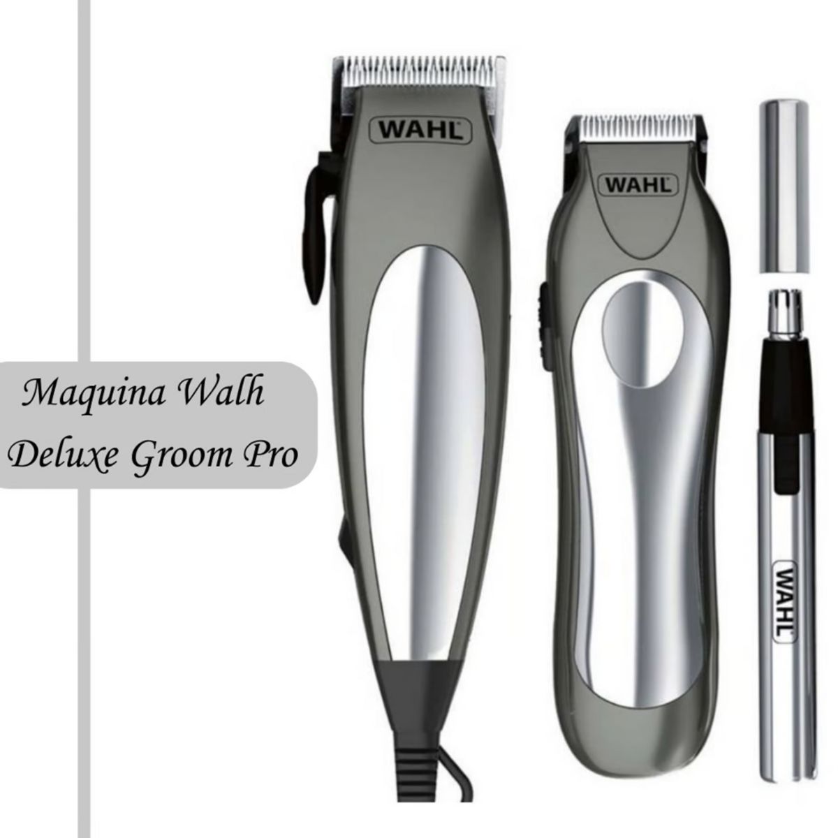 WAHL - Maquina De Cortar Cabello Wahl Deluxe Groom Pro 21 Piezas
