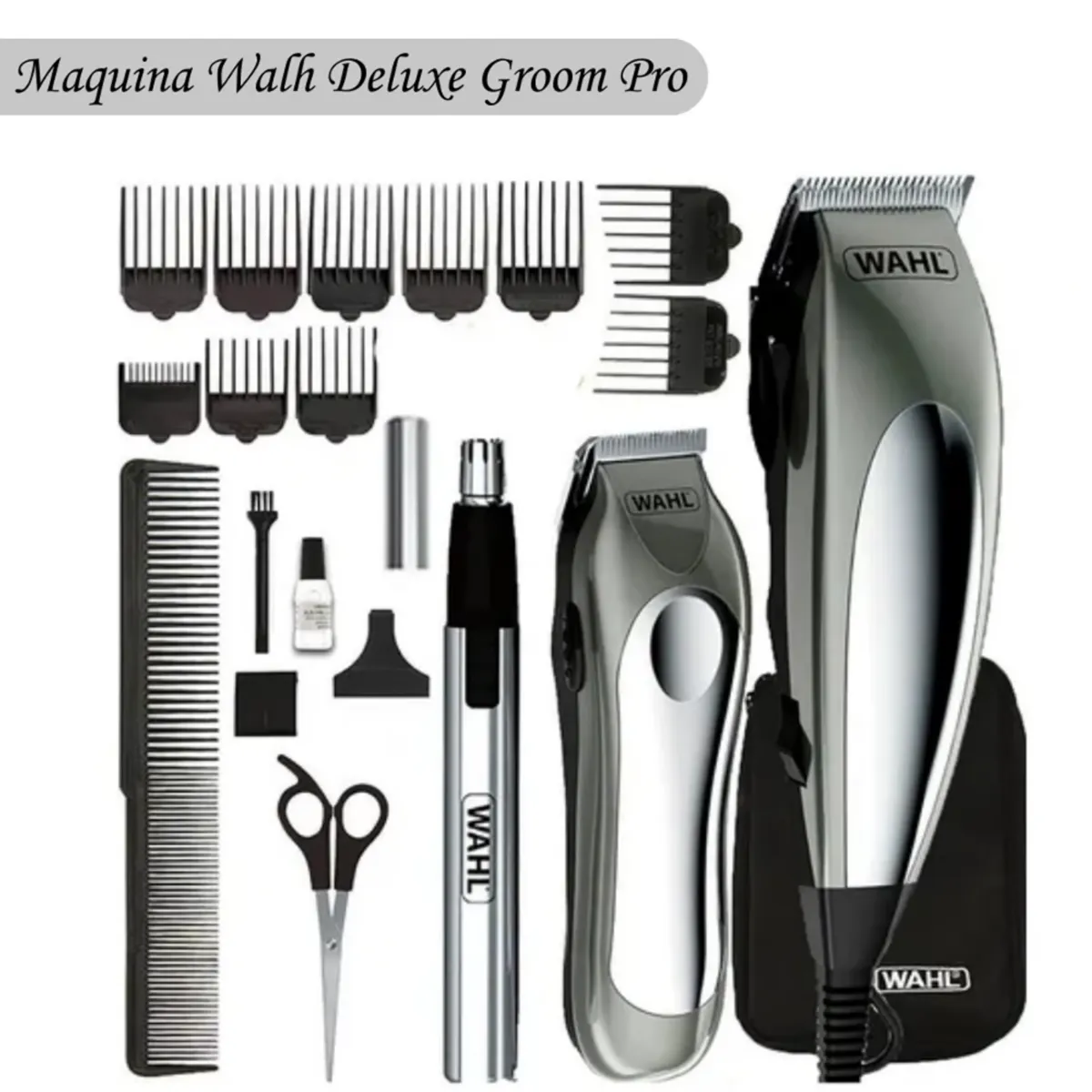 WAHL - Maquina De Cortar Cabello Wahl Deluxe Groom Pro 21 Piezas