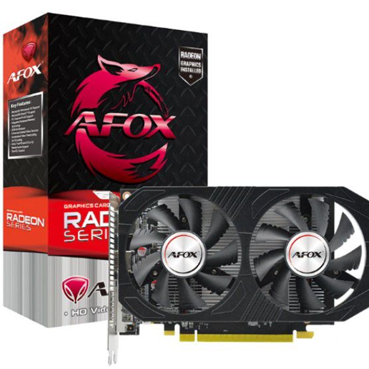 AMD CORP - Tarjeta de Video Radeon AFOX RX 550 4GB Gddr5