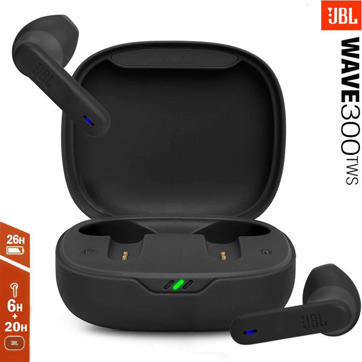 JBL - JBL Audifonos Bluetooth 5.2 Wave 300 TWS IPX2 Wireless