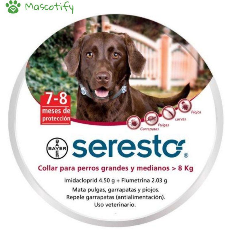 SERESTO - Seresto Collar Antipulgas Para Perros De Más De 8Kg