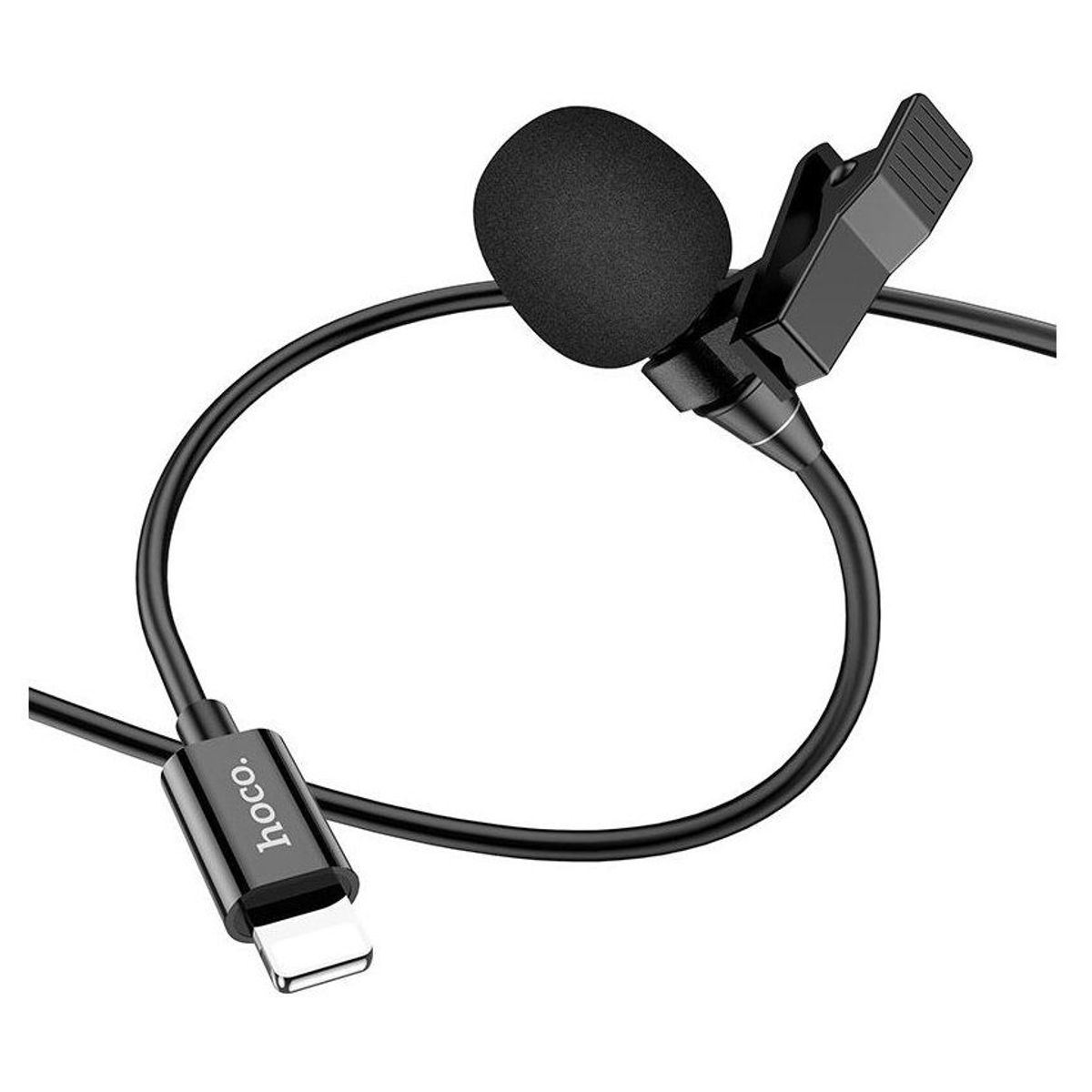 HOCO - Microfono solapero para iphone lavalier perchero 2m 360°