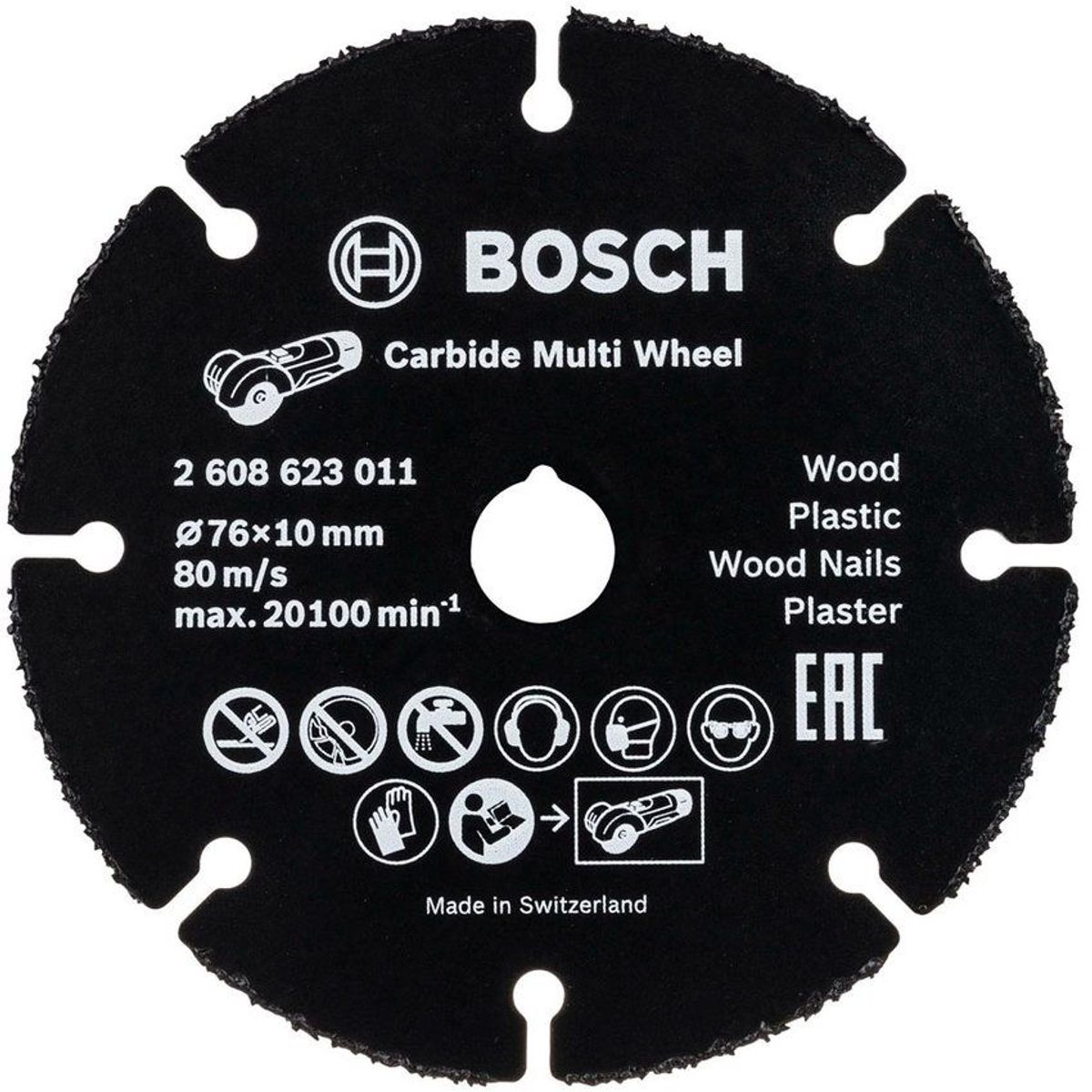 BOSCH - Disco amoladora bosch diamante para madera 76mm