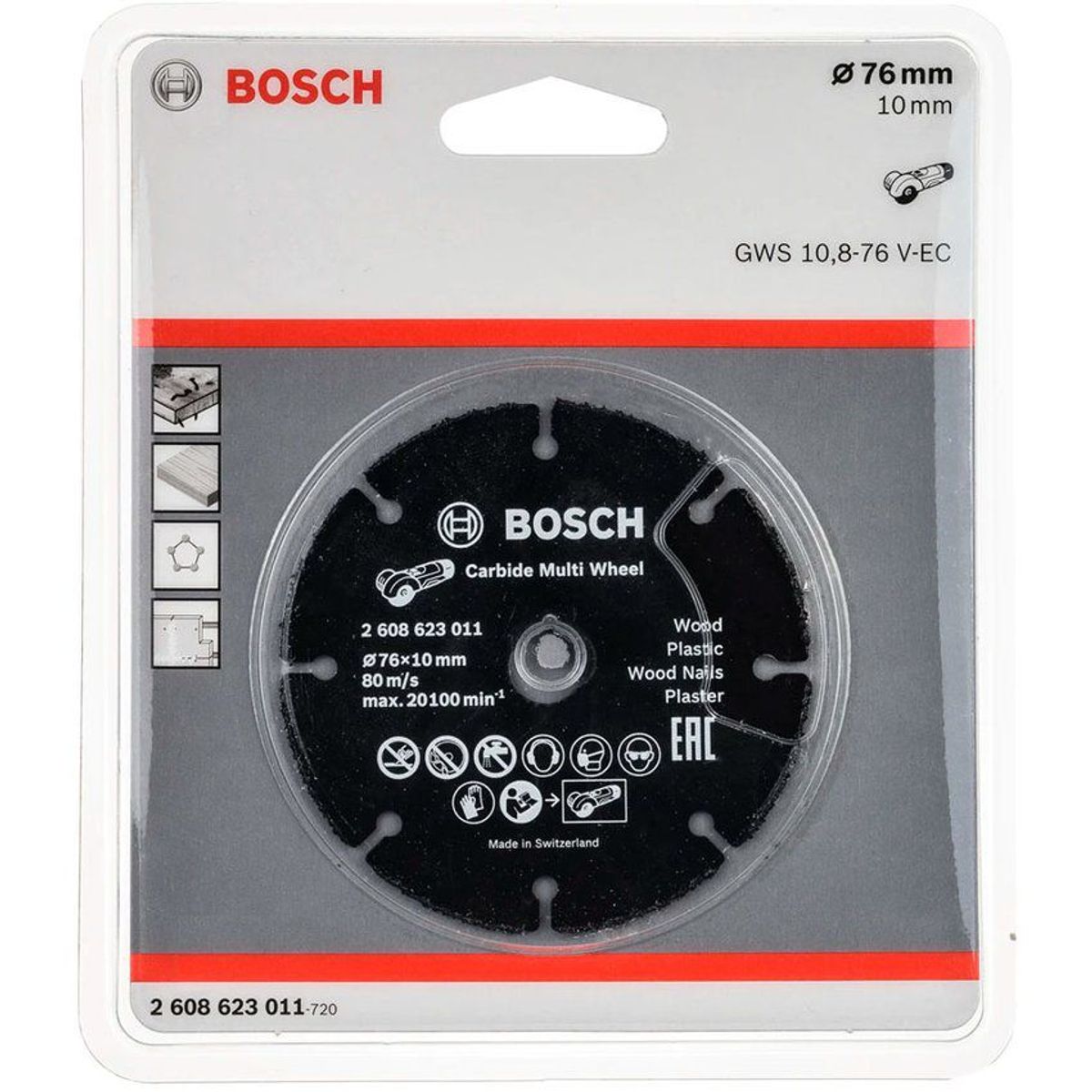 BOSCH - Disco amoladora bosch diamante para madera 76mm