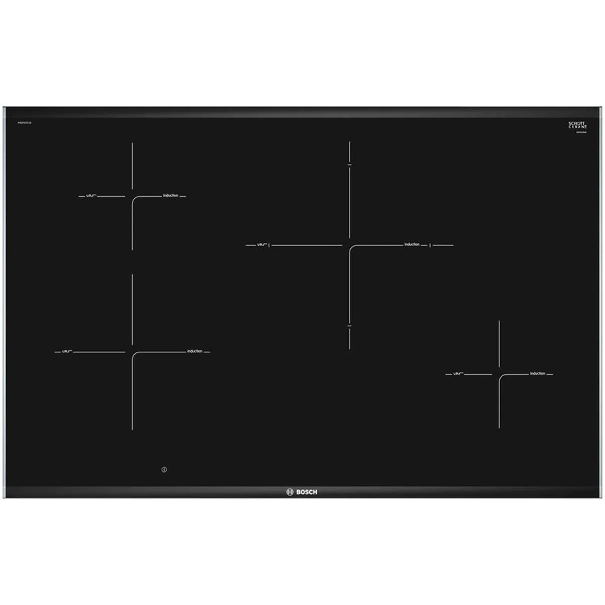 BOSCH - Cocina encimera de inducción bosch pie875dc1e negro 80 cm