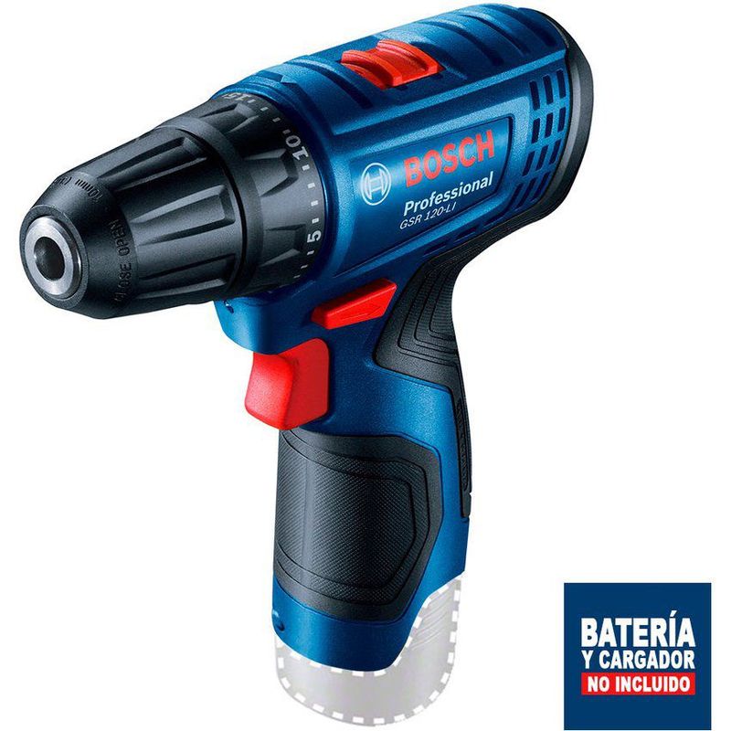 BOSCH - Taladro atornillador bosch 12v gsr 120 li sin batería