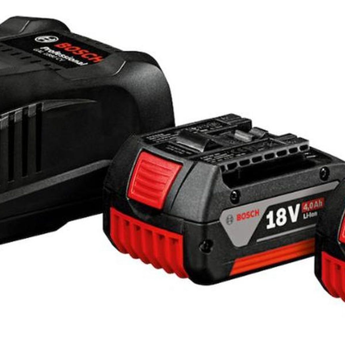 BOSCH - Kit 2 Baterías 4.0Ah Bosch GBA 18V + Cargador GAL 1880CV