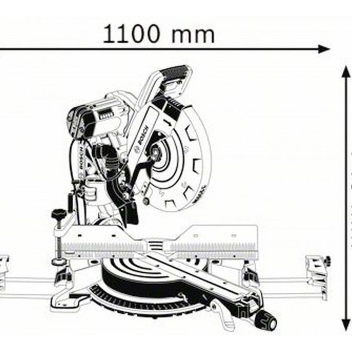 BOSCH - Sierra ingleteadora bosch gcm 12 gdl 1800w láser
