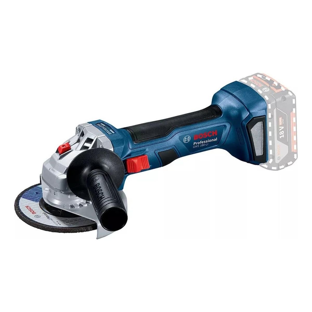 BOSCH - Esmeril amoladora bosch  5" gws 180 li sin batería