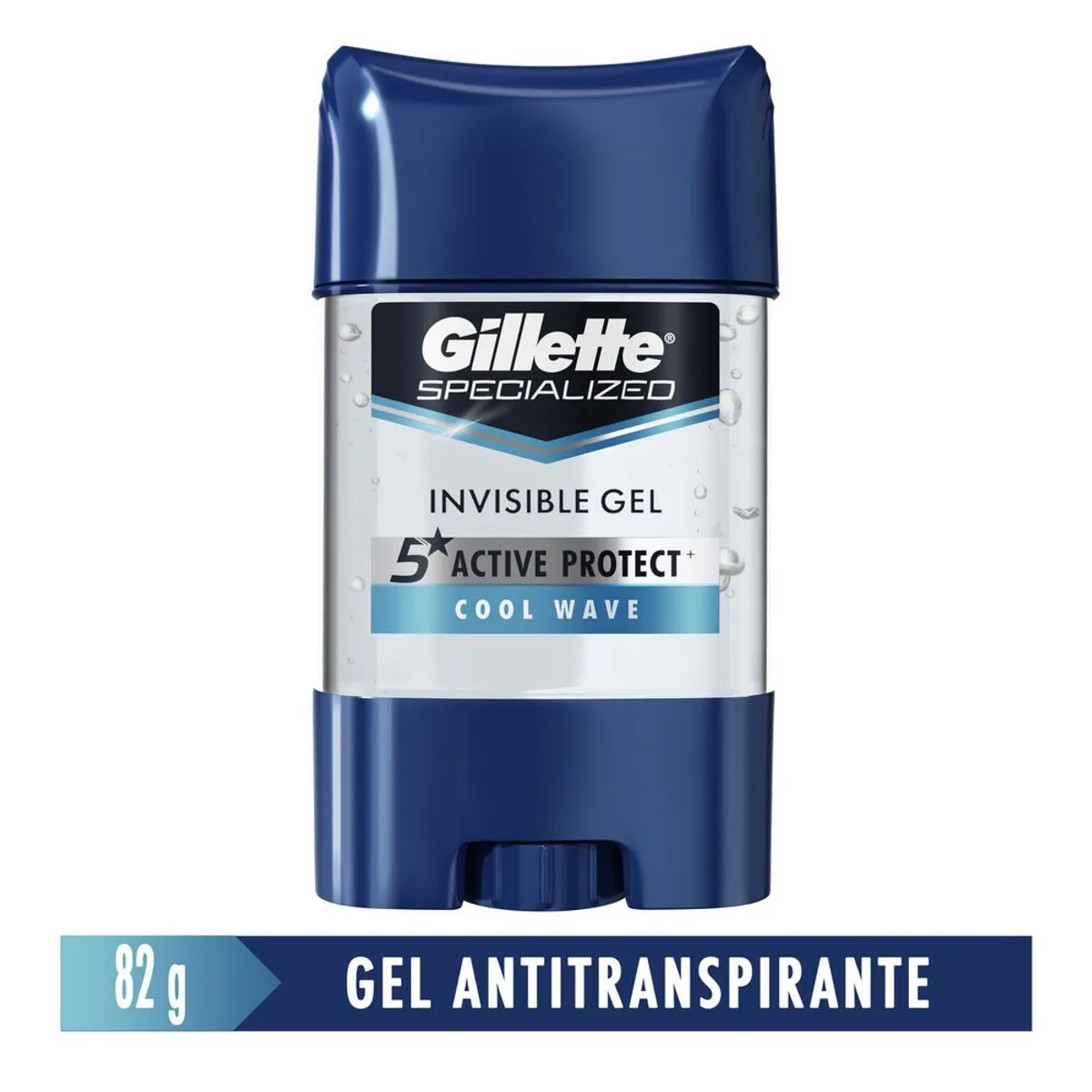 GILLETTE - Gillette gel antitranspirante clear cool wave 82g