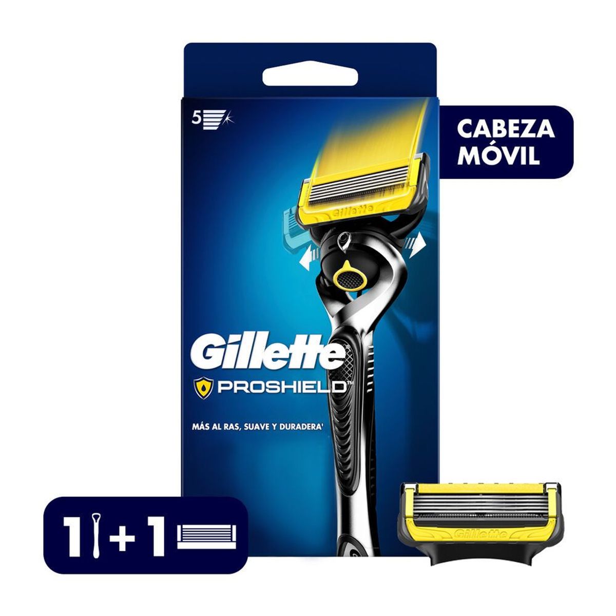 GILLETTE - Gillette fusion5 proshield máquina recargable cartucho