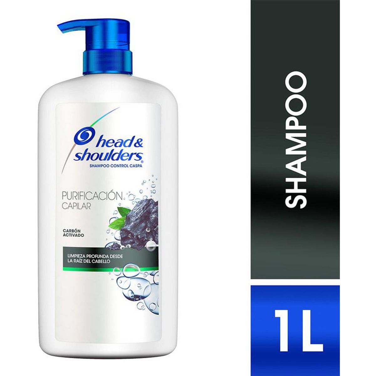 HEAD AND SHOULDERS - Shampoo head shoulders purificación capilar carbón activo 1L