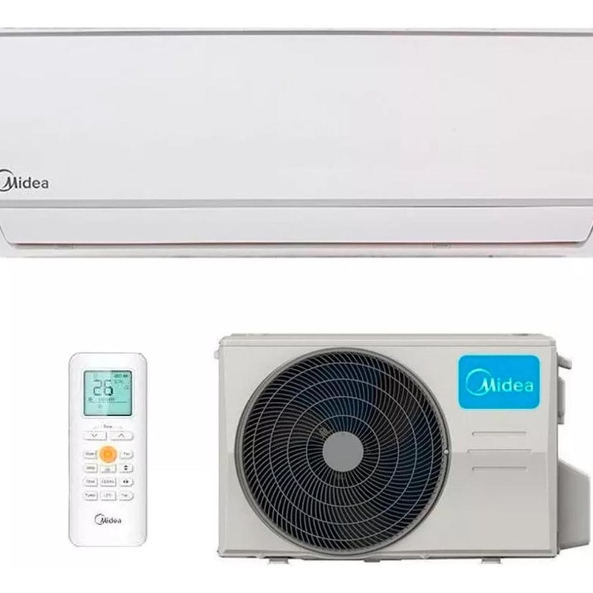 MIDEA - Aire Acondicionado Midea Split Pared Frío On Off 12000 BTU