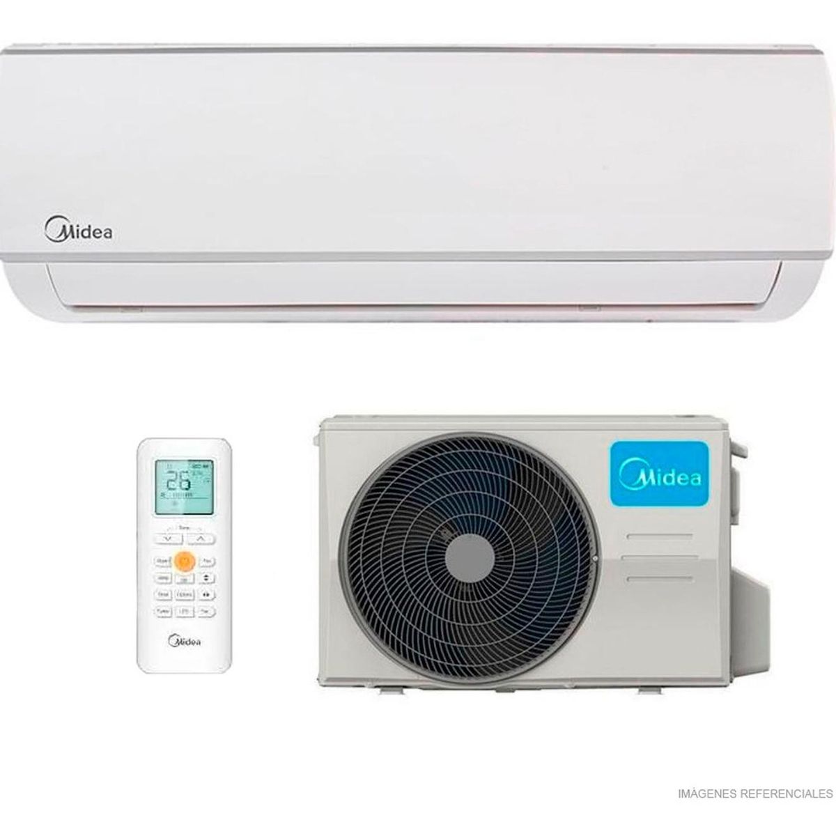 MIDEA - Aire Acondicionado Midea Split Pared Frío On Off 12000 BTU