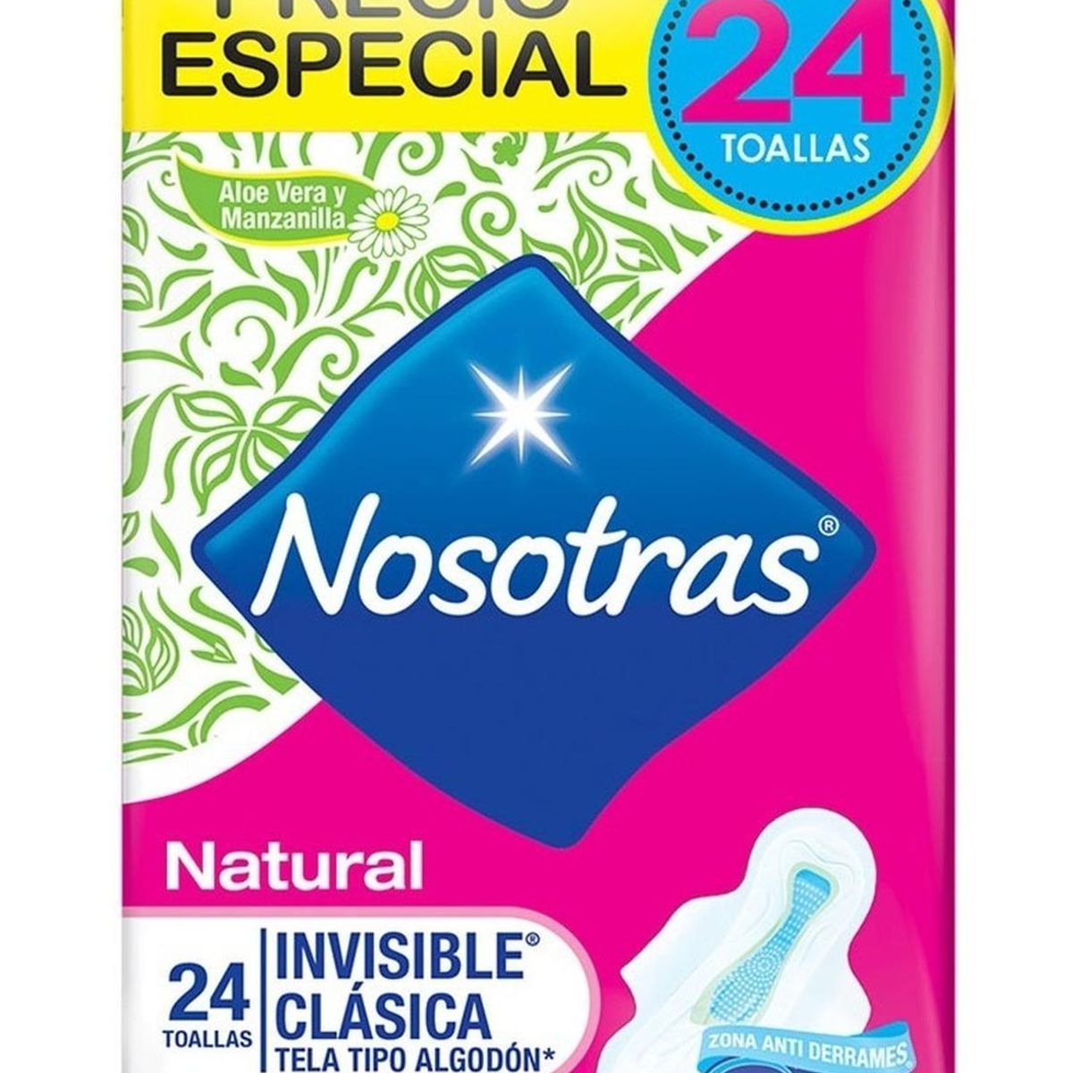 NOSOTRAS - Toallas Higiénicas Nosotras Invisible Clásica 24un