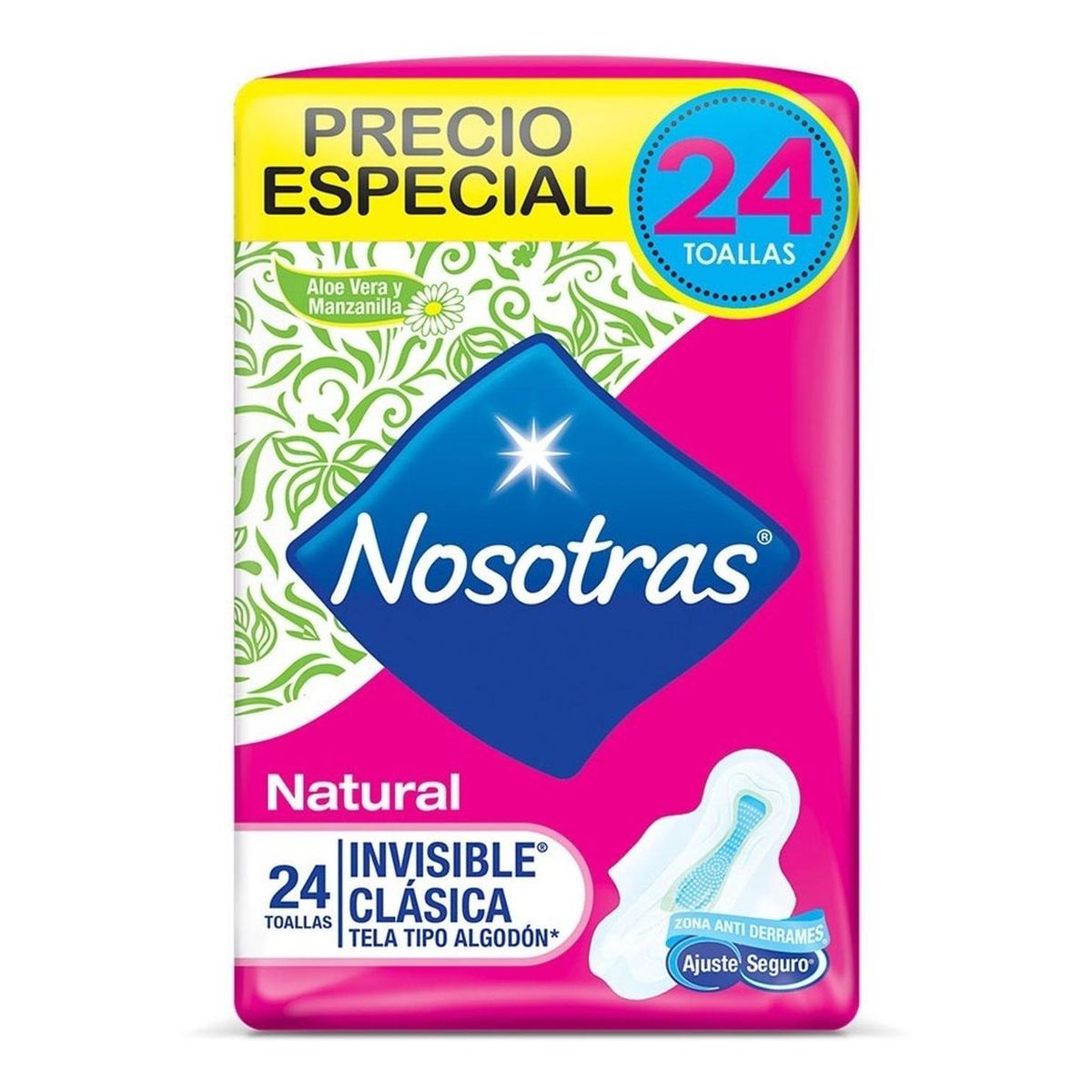NOSOTRAS - Toallas Higiénicas Nosotras Invisible Clásica 24un