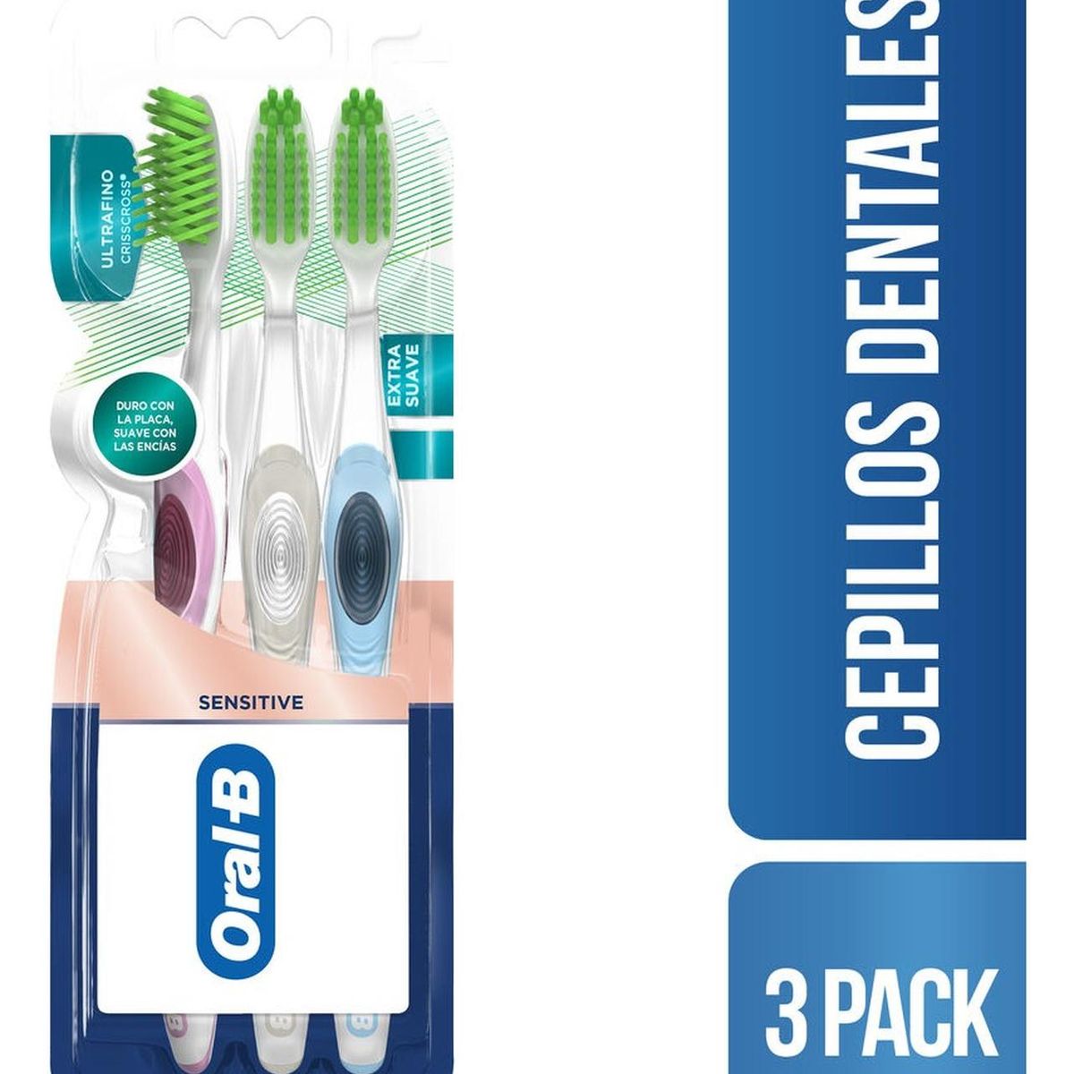 ORAL B - Oral b cepillo dental ultrafino encías detox 3 unidades