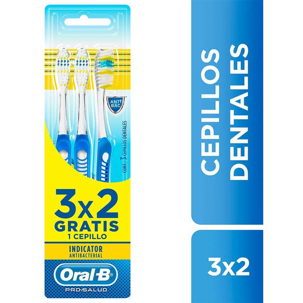 ORAL B - Oral B Cepillo Dental Indicator x3 unidades