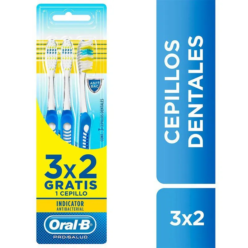 ORAL B - Oral B Cepillo Dental Indicator x3 unidades