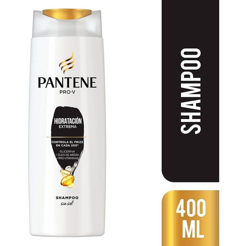 PANTENE - Pantene shampoo pro-v hidratación extrema frizz 400ml