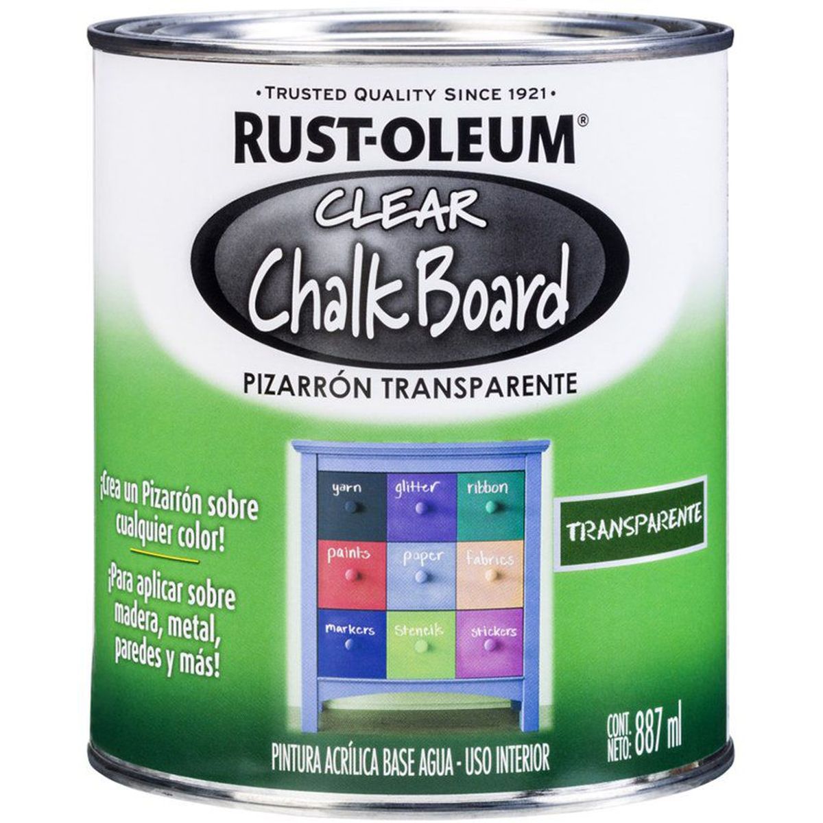 RUST OLEUM - Pintura specialty brochable pizarrón transparente 887ml