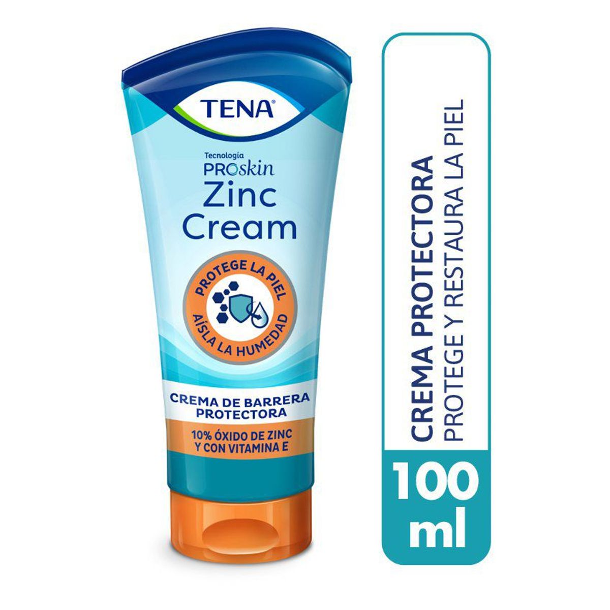 TENA - Crema de barrera tena zinc cream frasco 100 ml.