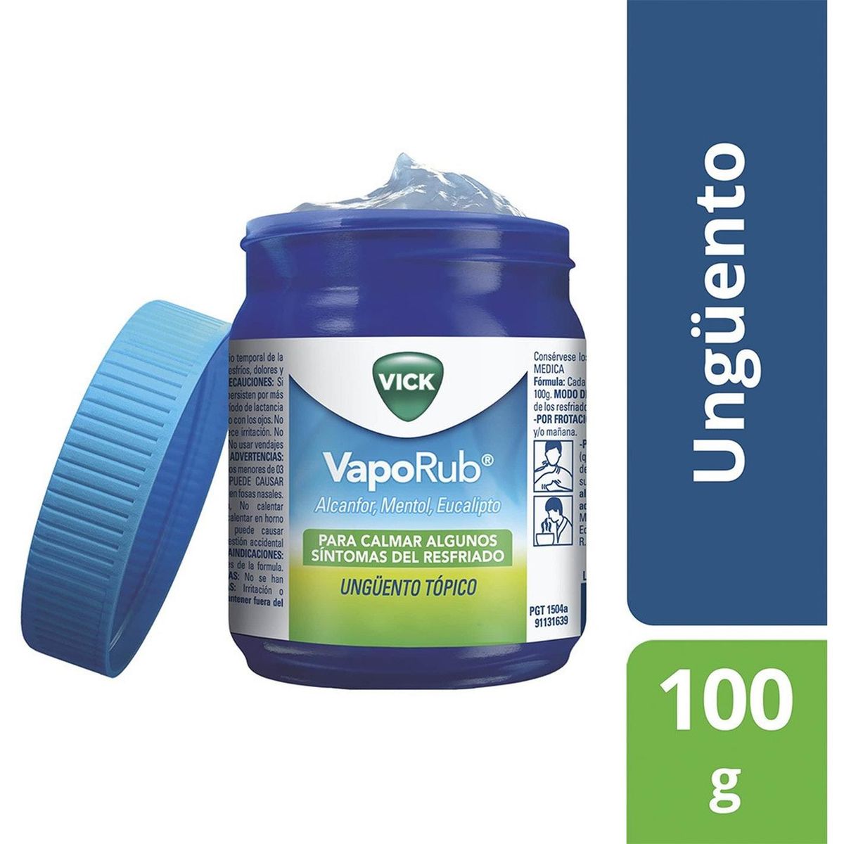 VICK - Vick vaporub ungüento mentol síntomas resfriado 100g