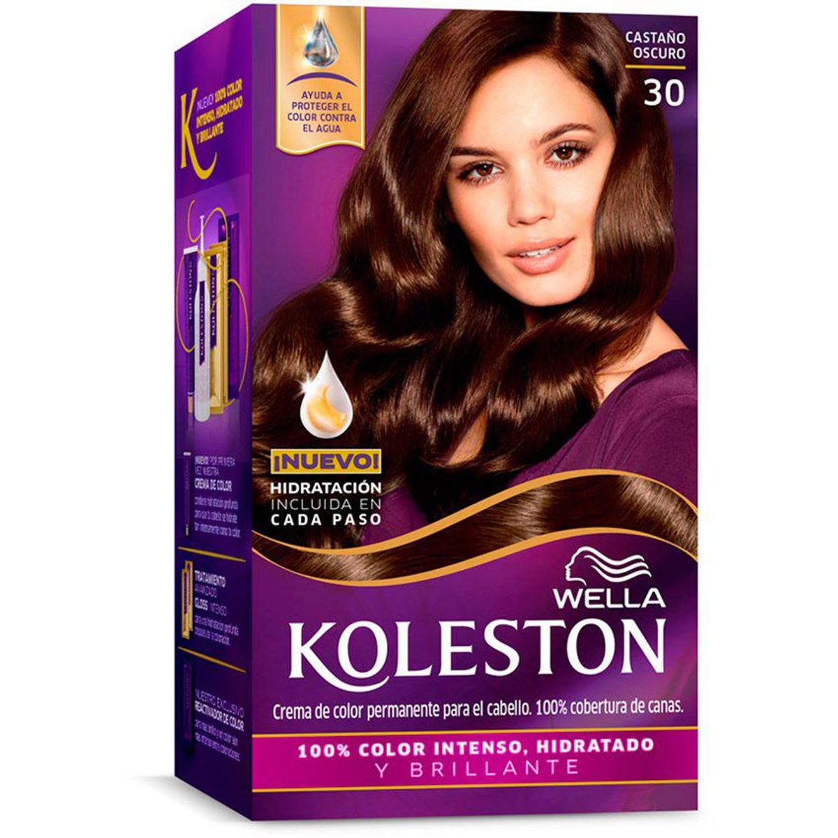 WELLA - Tinte para cabello wella koleston kit 30 castaño oscuro