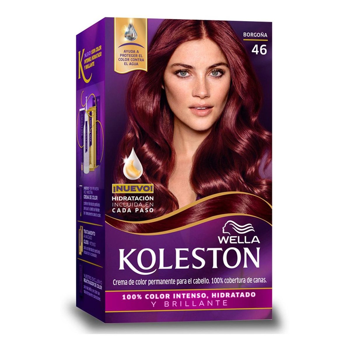 WELLA - Tinte para cabello wella koleston kit 46 borgoña