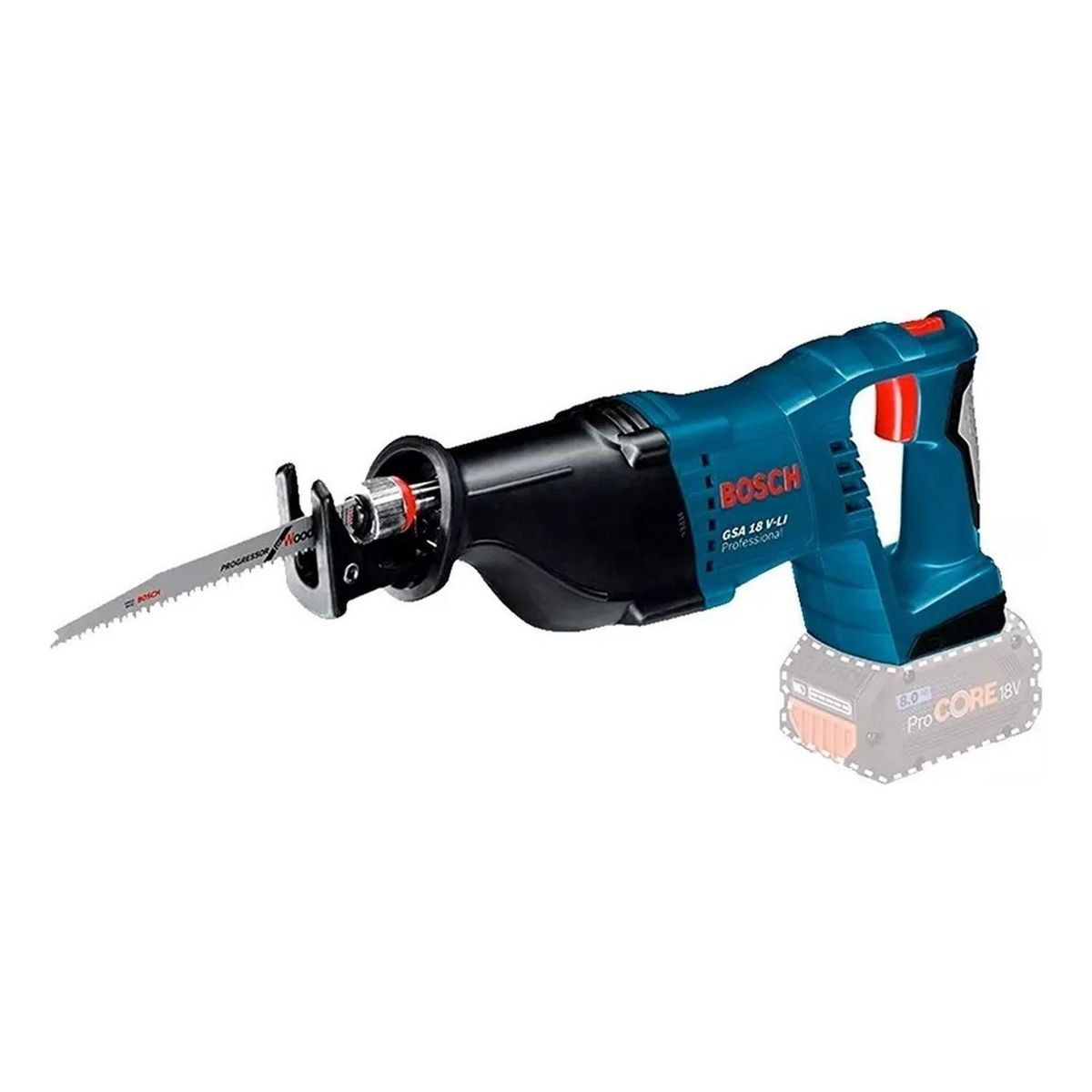 BOSCH - Sierra Sable Inalámbrica Bosch GSA 18V-LI 2700 Cpm (Baretool)