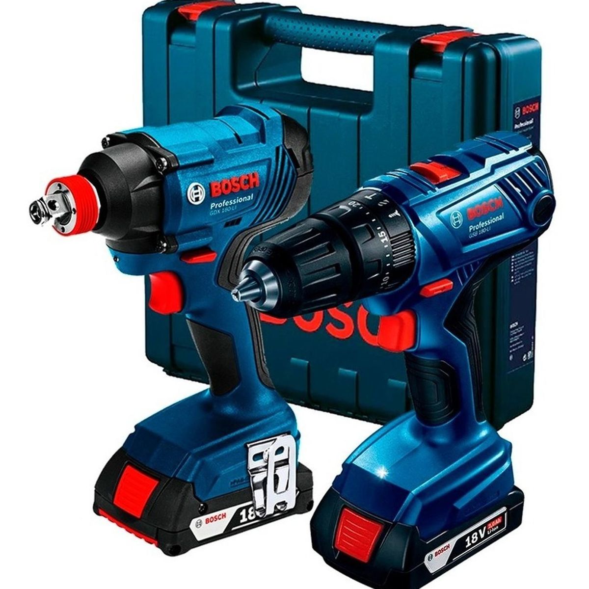 BOSCH - Taladro Percutor + Impacto Bosch GSB 180 + GDX 180